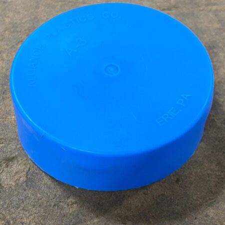 CAP, END 3" BLUE PLASTIC