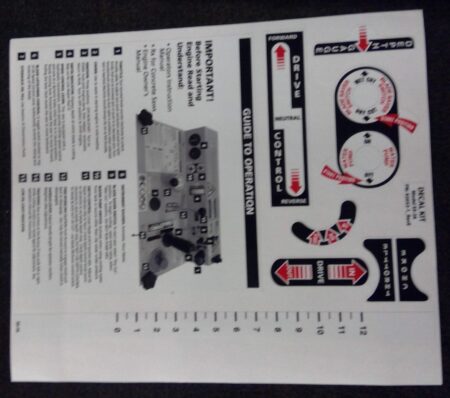 DECAL KIT SHEET 1, SS-26 CONSOLE