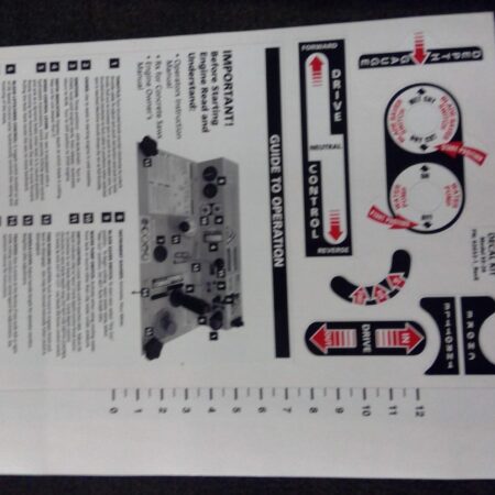 DECAL KIT SHEET 1, SS-26 CONSOLE