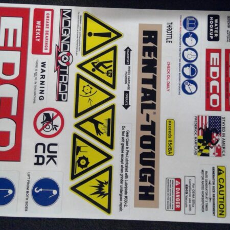 DECAL SHEET, 2EC 2GC 2EC-NG 2GC-NG