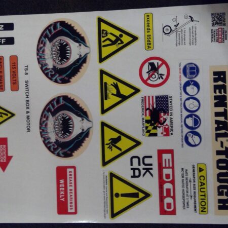 DECAL SHEET, TS-8 14 X 17