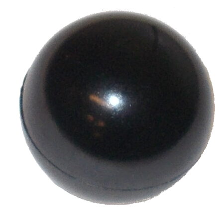 KNOB, BALL 1-3/8 W/ 1/2-13THD, BLK.
