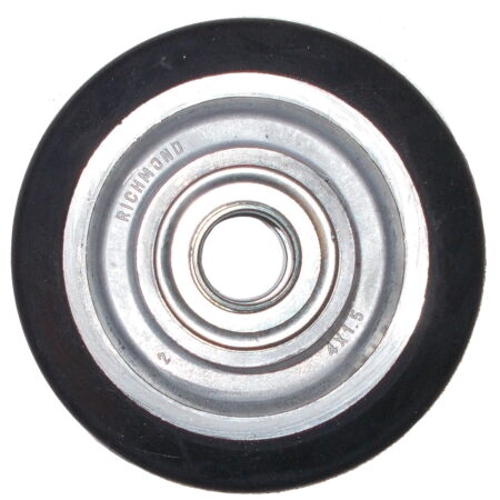WHEEL 4 X 1-1/2 X 3/4"BRG. ALUM/RUB