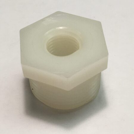 BUSHING, HEX 3/4 X 1/4 NPT NYLON