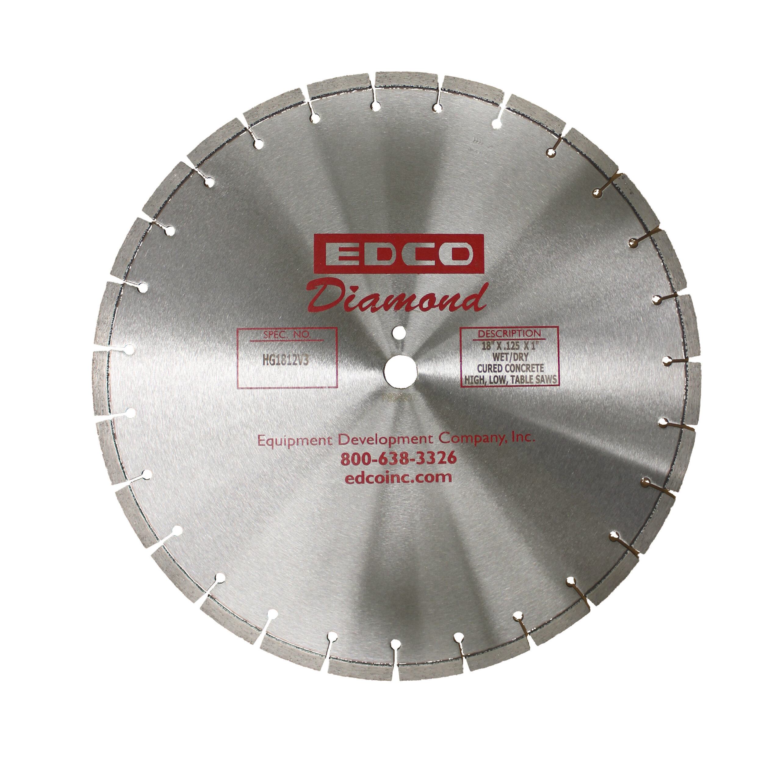 High Performance Cured Concrete Blade