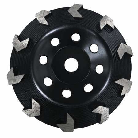 7” Premium Arrow Cupwheel 10seg Non-Threaded 5/8 & 7/8 Arbor